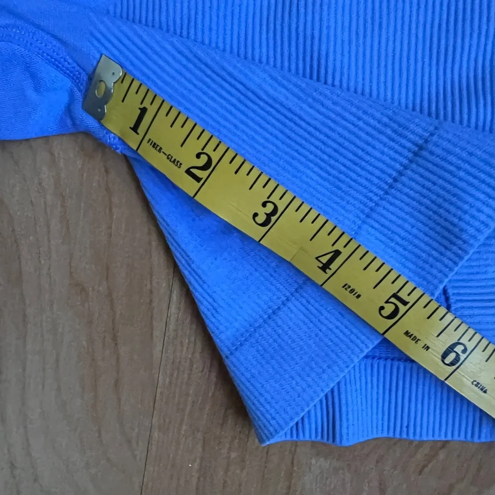 WeWoreWhat Periwinkle Blue Ribbed Onesie sz Small - Picture 5 of 8